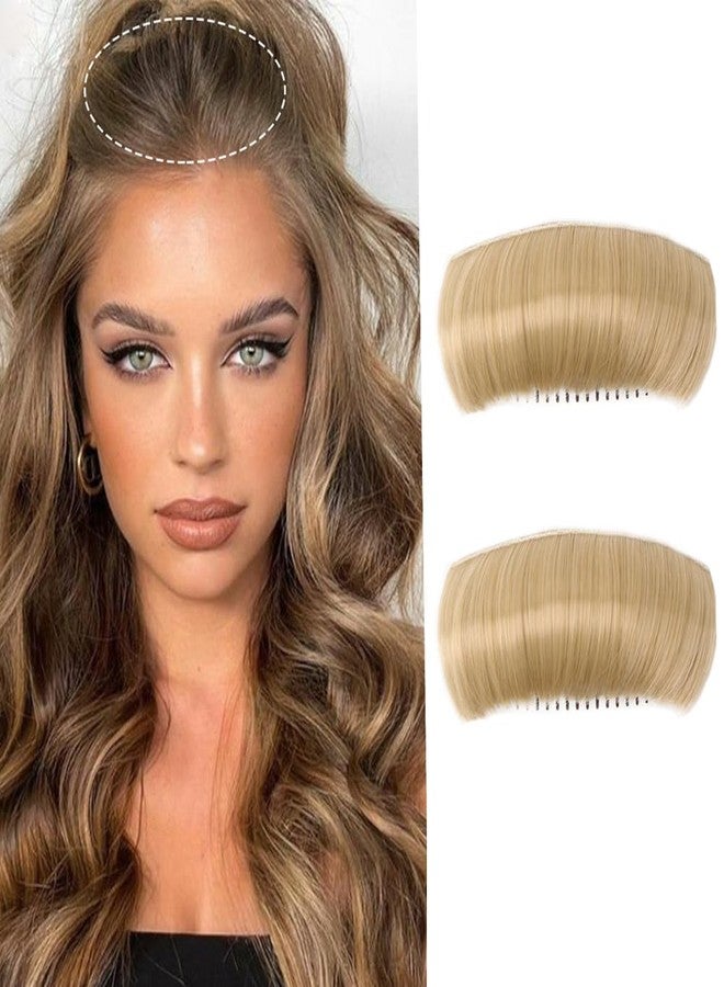 VANTOBEST 2PCS Women’s Blonde Hair Pads Invisible False Hair Bump Clip Volume Hair Base Increased Hair Comb Fluffy Hair Pad Styling Insert Tool (Blonde) - Image 1